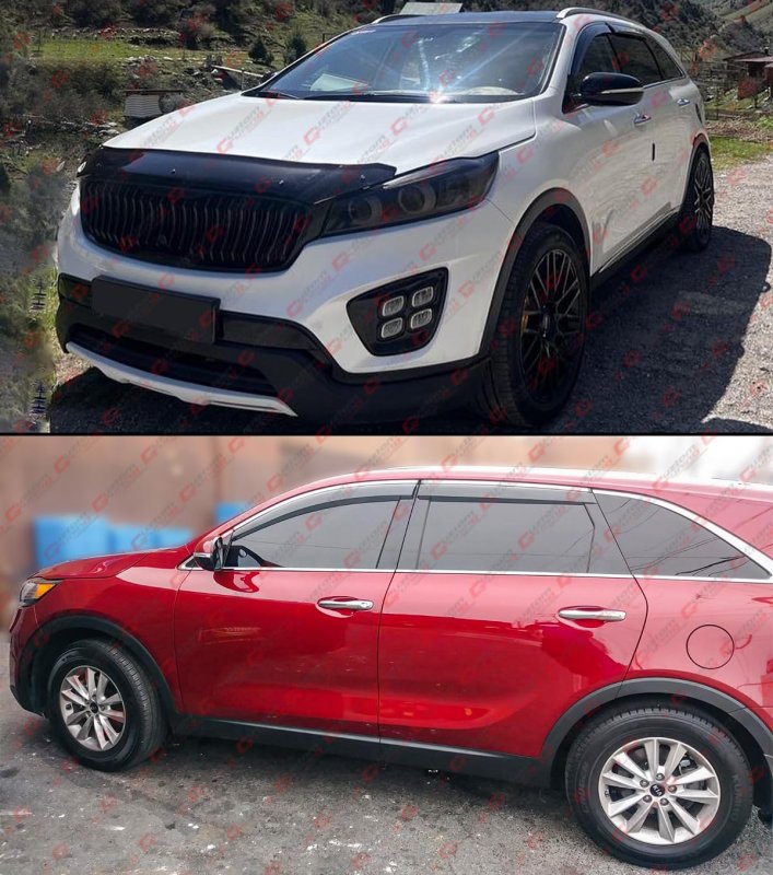 Premium Smoke Tinted Window Visors With Chrome Trim And Clips For 2016 2020 Kia Sorento Low Profile Rain Wind Guards 4 Piece