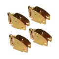 Dc Cargo Standard E-track Wood Beam Socket Rotating Hinge- Fittings For Universal Accessories And Rails System 2x4 2x6 Beams 