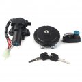 Lirun Ignition Switch Locking Gas Cap Seat Lock 6 Wires Keys For Kawasaki Klx250 250s 250sf Klx125 Kl250