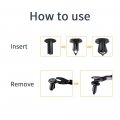 Kemimoto 100 Pcs 8mm Plastic Push Rivets Car Clips Push-type Nylon Bumper Fastener Rivet Expansion Screws Replacement Kit