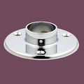 4 In Flange 1 5 Od Rail Chrome Brass Bar Foot Tube Rest Solid Floor For Railing Systems 