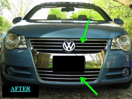 2010-2011 Vw Volkswagen Eos Chrome Trim For Grille Grill 10 11