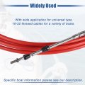 Uxcell 1pcs 20ft 236 Inch Marine Type 3300 33c Throttle Shift Remote Control Box Cable With Clevis For Yamaha Outboard Engine
