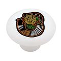 Abstract Squirrel Decorative High Gloss Ceramic Drawer Knob 