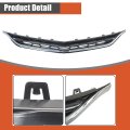 Front Bumper Grille Upper And Lower Black With Silvery Molding Frame Honeycomb 2pcs Replacement For Malibu 2016-2018 84061034
