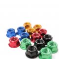Autobahn88 Motorcycle Sprocket Nut Dress-up Kit Compatible With Yamaha Fzr1000 Genesis 1987-1988 Red Set Of 6