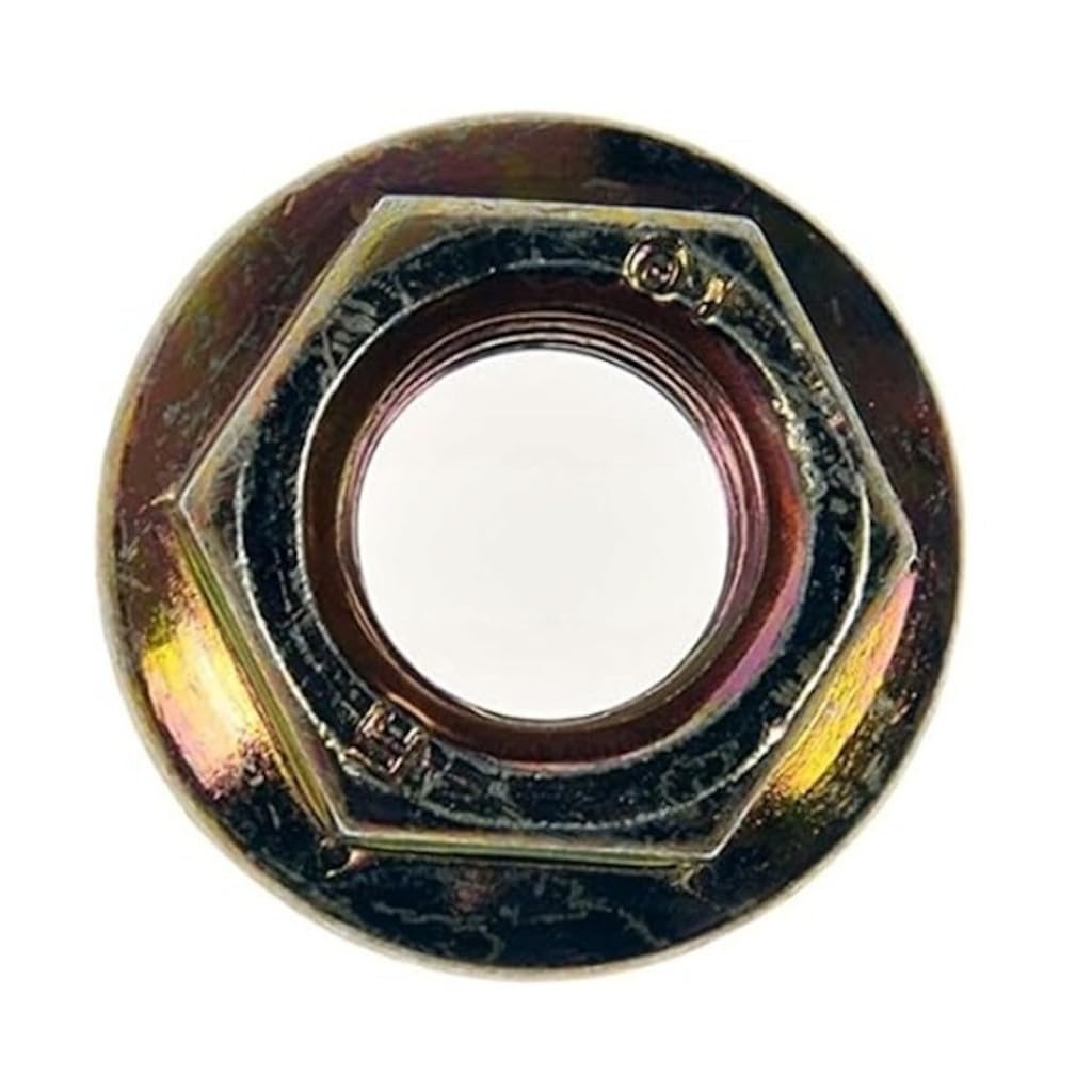Serrated Flange Hex Nuts M10 1 25 Alloy Steel Zinc Finish Yellow Medium Thread Right Hand Class 10 9 4 Piece Set