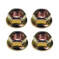 Serrated Flange Hex Nuts M10 1 25 Alloy Steel Zinc Finish Yellow Medium Thread Right Hand Class 10 9 4 Piece Set 