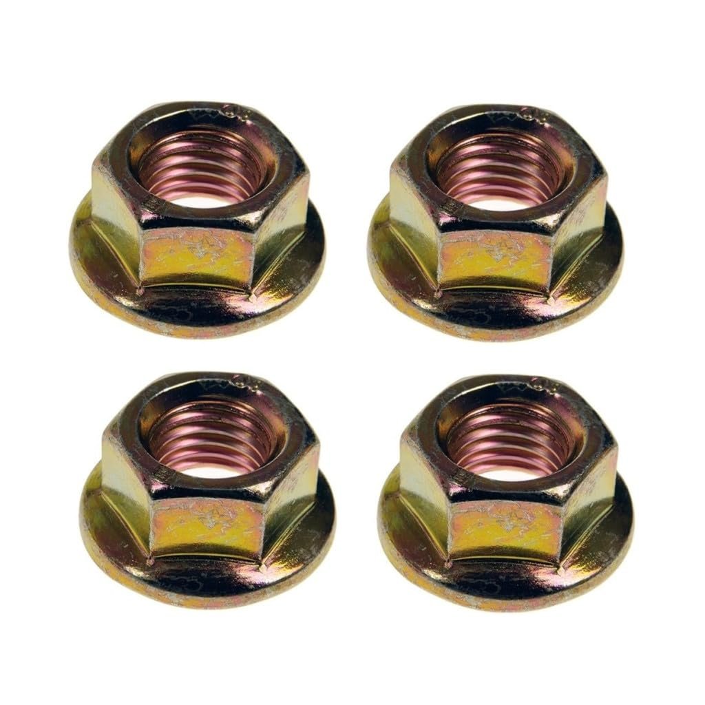 Serrated Flange Hex Nuts M10 1 25 Alloy Steel Zinc Finish Yellow Medium Thread Right Hand Class 10 9 4 Piece Set