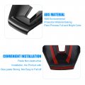 X Autohaux Black Steering Wheel Covers For Chevrolet Cruze 2010-2015 Abs Plastic Trim Replacement Stickers Car Interior