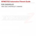 Vipmotoz Full Led Rear Red Smoked Side Marker Lights Compatible With 1993-2002 Chevy Camaro Chrome Housing Tinted Lens Pair Set