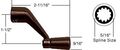 Bronze Casement Operator Handle 5 16 Spline Size 2-11 Length 