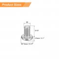 Uxcell 8-32x5 16 Pan Head Machine Screws 304 Stainless Steel 18-8 Screw Phillips Drive Fully Threaded Bright Finish Pack Of 50