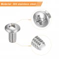 Uxcell 8-32x5 16 Pan Head Machine Screws 304 Stainless Steel 18-8 Screw Phillips Drive Fully Threaded Bright Finish Pack Of 50