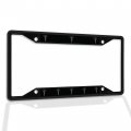 Fastasticdeals Metal Insert License Plate Frame Caduceus Us Outline Silver Weatherproof Car Accessories Black 4 Holes Solid 
