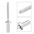 Uxcell Blind Rivets 304 Stainless Steel Pull Core Decoration 4 8mm Diameter 13mm Grip Length Close End Silver Tone 50pcs
