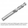 Uxcell Solid Carbide Drill Bits 6mm C2 K20 Tungsten Jobber Straight Shank Drilling Tool For Stainless Steel Aluminum Iron Metal