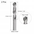 Uxcell Solid Carbide Drill Bits 6mm C2 K20 Tungsten Jobber Straight Shank Drilling Tool For Stainless Steel Aluminum Iron Metal