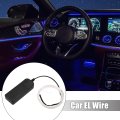 1 Meter 3ft Neon El Wire String Strip White Cold Light Glow For Car Interior Decoration