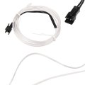 1 Meter 3ft Neon El Wire String Strip White Cold Light Glow For Car Interior Decoration