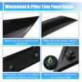 X Autohaux 1 Pair Left And Right Car A-pillar Post Trim Cover For Mini Cooper 2007-2015 No 51137272583 51137272584 Windshield A