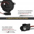 Vipmotoz Full Led Strip Side Marker Lights Fender Parking Lamps Compatible With 2003-2008 Bmw Z4 E85 E86 Convertible Chrome