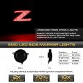 Vipmotoz Full Led Strip Side Marker Lights Fender Parking Lamps Compatible With 2003-2008 Bmw Z4 E85 E86 Convertible Chrome
