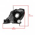 Caltric Right And Left Headlight Assembly Compatible With Yamaha Wolverine 350 Yfm350x 2x4 2006-2009