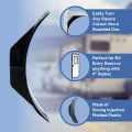 Rv Entry Door Corner Radius Block 4 In Rp-crnerblok-door-2 2 Pack For Square Cutouts Black