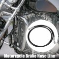 X Autohaux Brake Hose Motorcycle Hydraulic Line Oil Pipe Fitting For Atv Motocross Racing Bike 150cm Black 1 Set