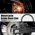 X Autohaux Brake Hose Motorcycle Hydraulic Line Oil Pipe Fitting For Atv Motocross Racing Bike 150cm Black 1 Set