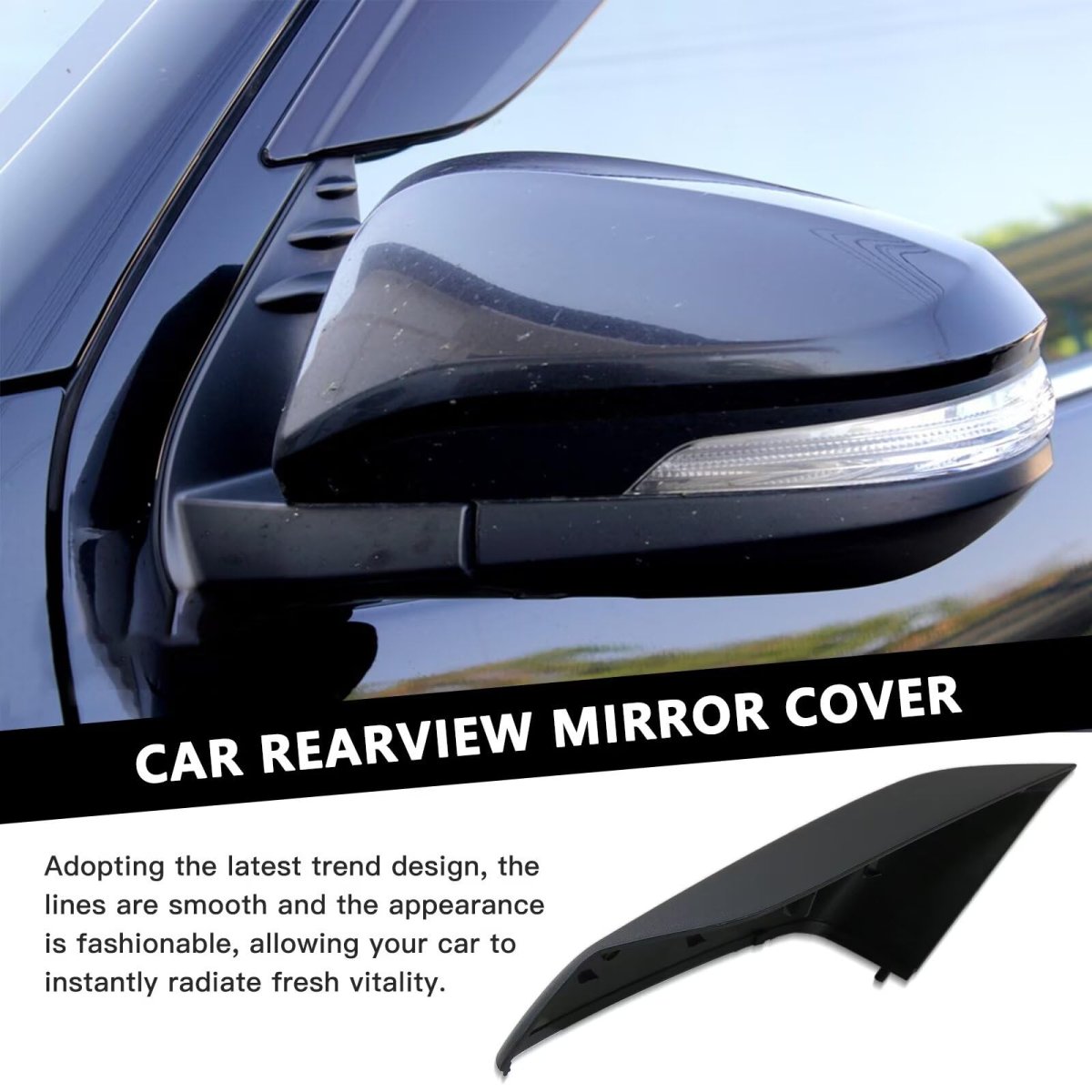 2024 Version Mirror Cap Cover Passenger Side For Chevrolet Malibu 2016-2020 Black 84026842