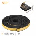 Uxcell Weather Stripping 5 8 W X 1 T 13ft L Adhesive Door Window Seal Strip Foam Tape For Doors Insulation