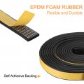 Uxcell Weather Stripping 5 8 W X 1 T 13ft L Adhesive Door Window Seal Strip Foam Tape For Doors Insulation