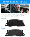 Autorder Dashboard Cover Mat For Toyota Corolla Cross 2022 2023 2024 Accessories Flannel Dash Sunshade Glare Uv Rays Protector