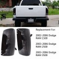 Labwork Sinister Black Tail Lights Assembly Brake Reverse Lamps Smoke Lens Replacement For 2002-2006 Dodge Ram 1500 2500 3500