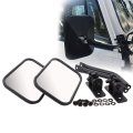 Newyall Pair Door Off Mirror For Jeep Wrangler 1997-2018 Left And Right Rectangular Quick Release Side View