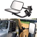 Newyall Pair Door Off Mirror For Jeep Wrangler 1997-2018 Left And Right Rectangular Quick Release Side View