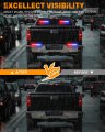Xridonsen 2x 10 7 Inch Red Blue Police Lights 24 Led Emergency Strobe Warning Flashing Safety Side Window Front Rear Windshield