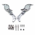 Httmt Mt252-002 Ttt004- Chrome Hurricane Style Billet Running Mirror Compatible With Suzuk Kawasak Yamah Flame Shaft Stem
