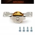 Mromax 34mm Dia Copper Electroplating Single Wheel Sliding Door Window Pulley Stainless Steel Shell Two Tone 1pcs
