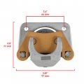 Caltric Rear Left Brake Caliper Compatible With Polaris Ranger Xp 700 4x4 2005 2006 Pads