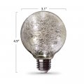 Feit Electric Fy G25 Sw Cr Led 1w Decorative Fairy Crackle Glass Magical Glow G25 27k Led Light Bulb 4 9 H X 3 1 D 2700k Soft