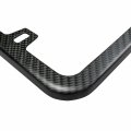 Ipick Image Slim Real Black Carbon Fiber German Flag Off-center In Sports Stripe License Plate Frame