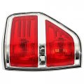 Hecasa Tail Light Compatible With 2009-2014 Ford F-150 Replacement For Fo2819143 Bl3z13404b W O Bulbs Harness Red Lens Chrome