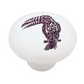 Tribal Toucan Decorative High Gloss Ceramic Drawer Knob 
