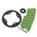 Fits Honda 400x Trx400x 520-94 Green O Ring Chain Sprocket Black 13 39