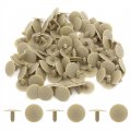 Uxcell 100pcs Universal Car Bumper Fender 5 X 5mm Hole Plastic Rivets Fasteners Beige