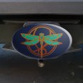 Dragonfly Elegant Oval Tow Trailer Hitch Cover Plug Insert
