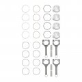 4pcs Connecting Rod Piston Kits For 2012 2013 2014 2015 2016hyundai Kia Accent Rio 1 6l Dohc 23041-2b600 23041-2b610